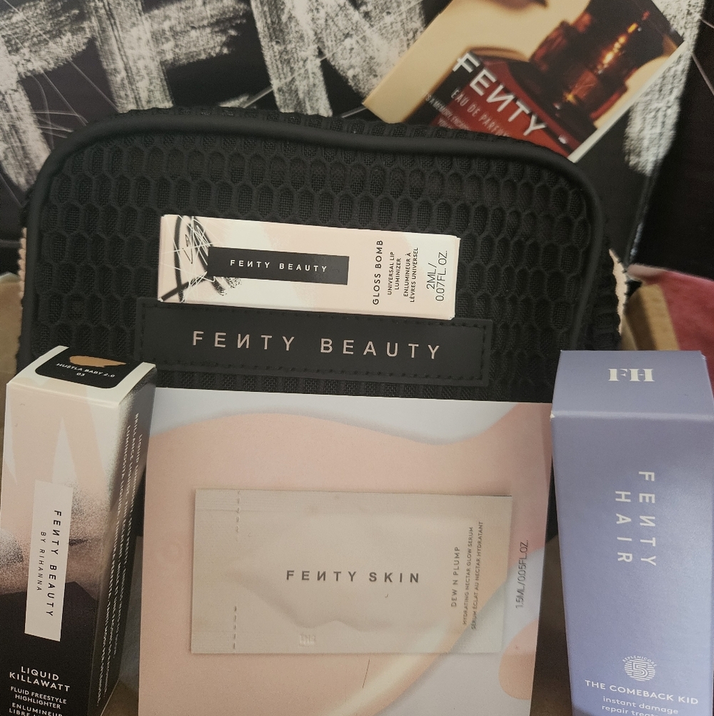 New Fenty Beauty Six Piece Skin And Hair Care Set